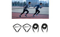 Two-Person Sprint Training Belt with Resistance Rope Elastic Running Resistance Kit Adjustable Waist Belt Ergonomic for Runners, Athletes, Coaches, Athletic Practice, Outdoor Workouts