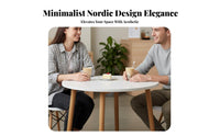 Round 4-Person Table Minimalist Design Cafe Furniture Stable Base for Coffee Bar