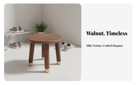 Square Wooden Stool Long-Lasting and Sturdy Low Four-Legged Seat Multi-Purpose