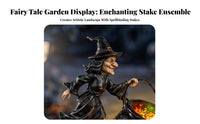 Cutout Witch Kettle Yard Light