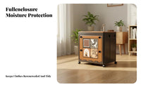 foldable container with Lid Large Capacity Household Storage particle-proofresistant for Parents