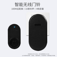 Smart Wireless Doorbell Waterproof Indoor Outdoor with 32 Ring Tones EU Plug