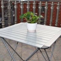 Aluminum Alloy Folding Table and Chair Set Portable Picnic Table BBQ Table Camping Table