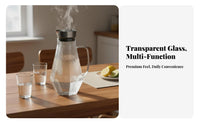 Easy to Clean Glass Water Jug Safe Large Capacity Juice Pitcher Anti-Leak-Proof Spout for Homeowners, Families, Home, Refrigerator