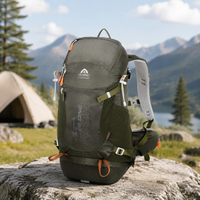 Large 32L Nylon Hiking Rucksack Lightweight Waterproof Outdoor Sports Backpack
