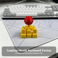 3D-Printed Arcade Joystick Keycap PLA WASD Joystick Cap Mechanical WASD Keycap Ball Top for Gamers