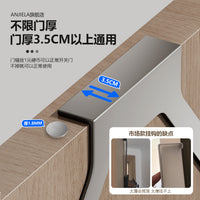 No-Drill Over-the-Door Wall Mounted Storage Rack with Hooks
