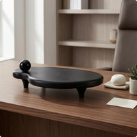Decorative Geometric Tray Slimline Oval Decorative Tray Raised Rim
