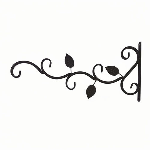 2 Pieces Flower Pot Hook Black Finish Hanging Plant Bracket Decorative
