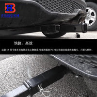 2-Inch Black Trailer Hitch Receiver with Draw Bar