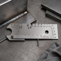 Weld Seam Gauge Portable Welding Seam Gauge Metal Body Metal-Joining Measurement Tool for Welders