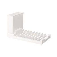 Foldable Dish Drying Rack with Cutlery Organizer, PP, Modern Minimalist