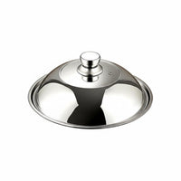 Stainless Steel wok Lid Anti-Spill Universal Frying Pan Cover Cookware Accessory for Kitchen