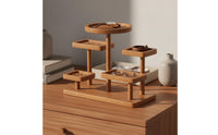 Wooden Entry Organizer Multi-Functional Entry Table Organizer Desktop Display