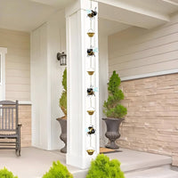 Bee Rain Chain Whimsical Decorative Bee Gutter Chain Cute for Garden, Patio