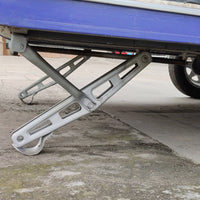 RV Scissor Jack Stabilizer Threaded Stabilizer Jack with Support Pads Strong Support Pad Foot for Campsite Setup, Maintenance Work, Garage Storage