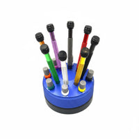 8 Pieces Rotating Base Screwdriver Set Aluminum Handle Micro Repair Toolkit