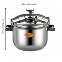 Release Valve Multifunction Pressure Cooker Thickened Base Stainless Steel Pressure Cooker Metal Lid Cookware Side Handles