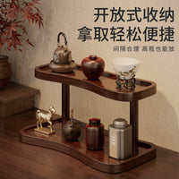桌面双层置物架马克杯茶杯收纳整理架手办摆件多层展示架北欧风