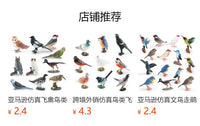 Realistic Parrot Bird Figurine Static Decoration Toy for Desktop