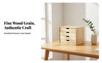 Multi-Drawer Document Box Large Capacity 3-Drawer Storage Box adaptable Use