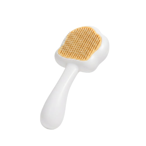 Self-Cleaning Cat Comb Fine-Pin De-Shedding Tool Handheld for Home, Cats, Pets