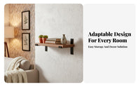 Bracketed Shelf Board Shelf Retro Design Wall Decoration Strong Load-Bearing