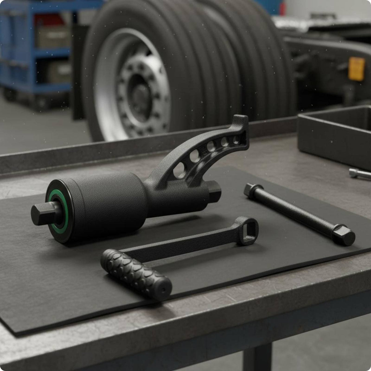 Truck Tire Removal Tool Easy to Use Labor Saving Lug Wrench Alloy Steel Heavy Duty Tire Wrench Set for Mechanics, Garage