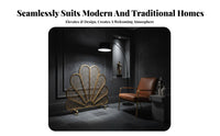 Peacock Fireplace Screen Handcrafted Decorative Metal Easy Assembly Freestanding Fireplace Cover for Pet Owners