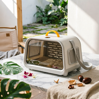 Hard-Sided Pet Carrier Ventilated Hard-Sided Pet Carrier Lightweight for Cats, Vet Visits