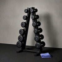 Triangular Dumbbell Rack Space Saving Dumbbell Rack Organized for Home Gym Owners