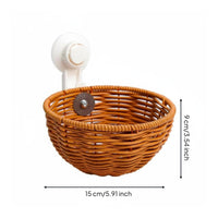 Woven Hanging Hide Space-Saving Suction Cup Amphibian Bed for Terrarium