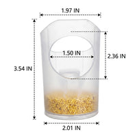 Bird Feeder and Waterer 2 Pack, Hanging Drinking Cup with Food Dispenser for Birds, No-Mess Anti-Spill Myna or Songbird Catcher Tray