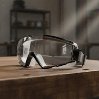 Dust Proof Fully Enclosed Safety Goggles Windproof Anti-Fog Work Goggles Shock Resistant for Industrial Workers, Construction, Woodworking