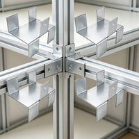 4 Pieces Gravel Board Clip Heavy Duty No Drill Fence Clip Weather Resistant Outdoor Hardware for Yard, Garden