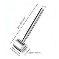 Two-SidedSided Meat Tenderizer Rust Resistant Stainless Steel Meat Mallet