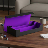600+ Card Storage Case with Dice Tray Portable Design TCG Storage Box with Dice Tray Large Capacity Deck Box for Travel