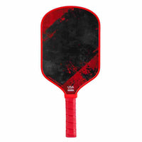 Black Edge Guard Carbon Fiber Pickleball Paddle Graphic Design Sports Equipment