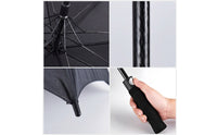 Waterproof Straight-Shaft Umbrella Oversized 8-Rib Umbrella Windproof Heavy-Duty for Rainy Days, Golf, Travel