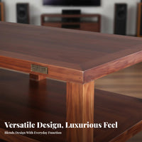 Solid Wood Audio Equipment Stand Shock Absorbing Multi-tier Amplifier Rack Anti-cracking Shelf Stable Construction Suitable for Audiophiles Listening Room