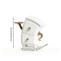 Desktop Organizer Small Item Cabinet with Drawers Space Saving Storage Cabinet for Vanity, Bedside Table
