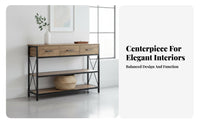 Minimalist Design Narrow Console Table Space-Saving Display Stand Multi-Purpose Household Furniture adaptable for Homeowners, Apartment Dwellers, Interior Designers, Entryway, Hallway, Living Room, Bedroom