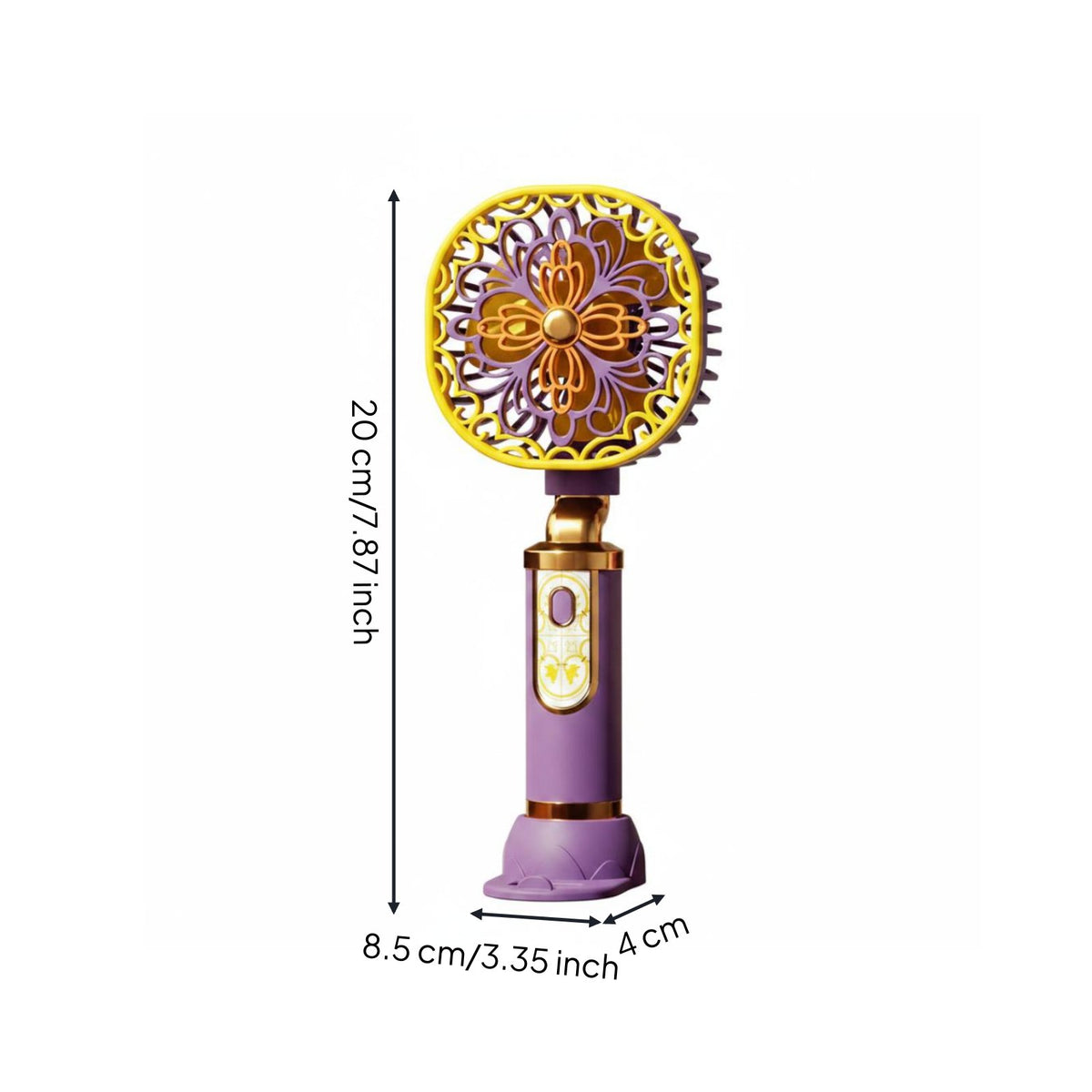 Mini Handheld Fan Compact Rechargeable Mini Fan 3 Speed Adjustable for Dorm Room
