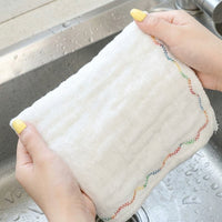 Multi-Layer Kitchen Cloth and Cleaning Cloths, Oil-Resistant Dish Cloths for Dishwashing, Absorbency, No-Shed, 1 Pack