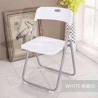 Foldable Plastic Dining Chair with Backrest for Home, Office, Training, and Events