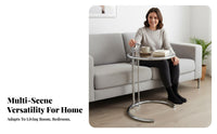 Adjustable C-Shaped Side Table Vintage Inspired Home Furniture for Homeowners