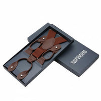 Elastic Button-Attached Suspender Adjustable Y-Back Button Suspender Heavy Duty Clothing Accessory for Men, Wedding