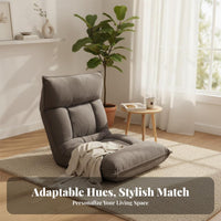 Single-Person Adjustable Floor Sofa Foldable Design Lounge Seat for Bay opening