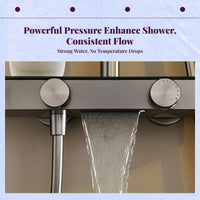 Brass high-pressure shower set