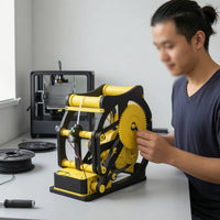 Compact Electric Filament Winder Open-Frame Filament Winder Machine Tangleuntangled Desktop Wire Winding Machine for 3D Printing Enthusiasts, Makers, Makerspaces, Workshops